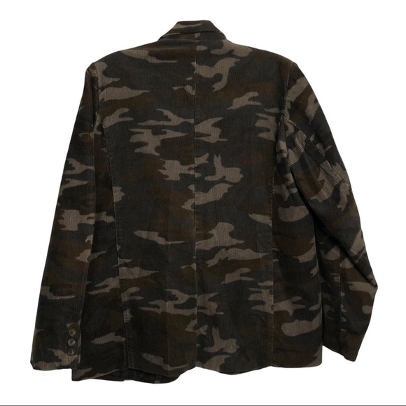 1989 Camouflage Corduroy Blazer Jacket Big kids Size 14 - Picture 5 of 7